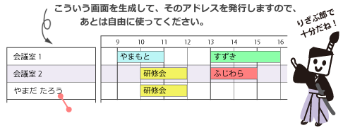 スケジュール管理 りざぶ郎 シフト表も作れる 無料